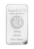 100g Silver Minted Bar